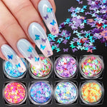 Paillettes Papillons pour Ongles