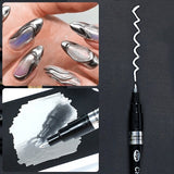 Stylo Nail Art Argenté