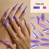 Faux Ongles Métalliques Longs