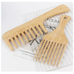 Brosse afro en bois