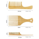 Brosse afro en bois